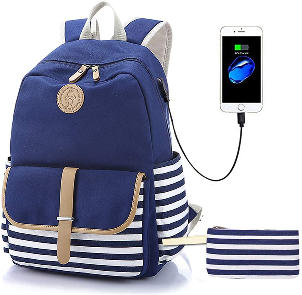 Cute School Backpack for Teen Girls Bookbag Alpaca Printed Laptop Travel Daypack 
