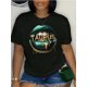 thumbnail image 3 of TAURUS Letter & Lips Graphic Print T-shirt, Short Sleeve Crew Neck Casual Top For Summer & Spring, Women's Clothing, 3 of 7