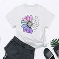 thumbnail image 6 of WCJM Women Pjs Sets Short Sleeve T Shirt Women's Short Sleeve T-Shirt Womens Fashion Workout T Shirts Athletic Plus Size Tops Summer Trendy Clothes 2026 Short Sleeve Spring Tee, 6 of 7