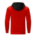 thumbnail image 3 of Vedolay Men's Pullover Sweatshirt 2023 Plus Size Sweatshirt Red,2XL, 3 of 5