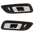 thumbnail image 4 of Set of 2 Front Interior Door Handle Compatible with 2013-2019 Ford Taurus Chrome Lever With Black Bezel With Lock Button DG1Z5422601AC DG1Z5422600AC Limited SE SEL SHO Car Door Handle, 4 of 6
