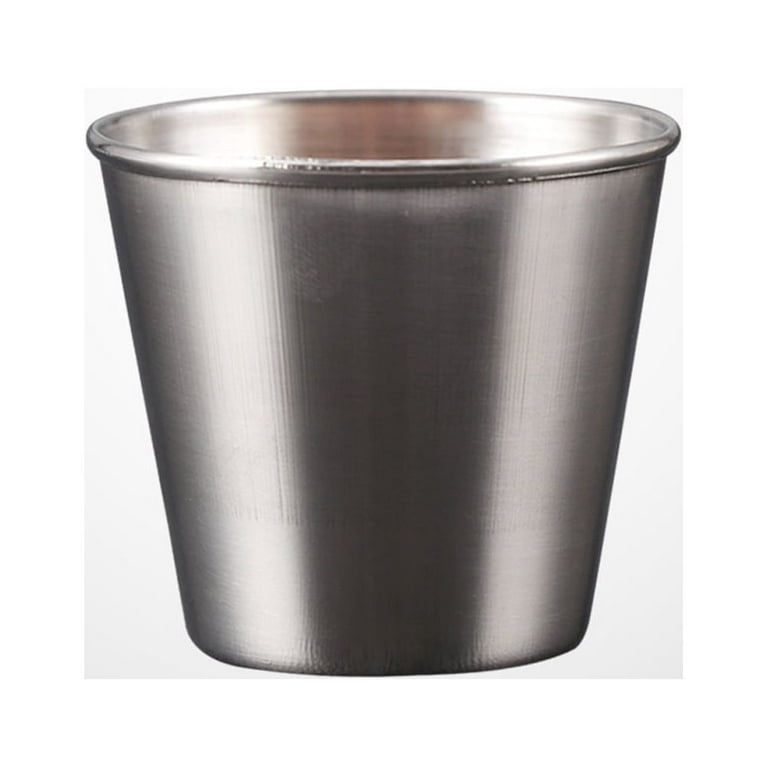 50ml Stainless Steel Sauce Cups Reusable Sauce Container Dipping Bowl for Restaurant Home (Small Size), Size: 4.9