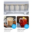 thumbnail image 2 of Máquina de hielo Irfora Máquina para hacer hielo en la encimera, 10 cubos listos en 6 minutos, 26 libras en 24 horas, máquina de hielo autolimpiante con cuchara para hielo y cesta, 2 tamaños de hielo, 2 of 7