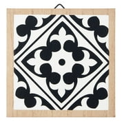 Way To Celebrate Hanging Decor, Black & White Tile
