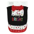 thumbnail image 2 of Hudson Baby Infant Girls Cotton Bib and Headband or Caps Set, Merry And Bright, One Size, 2 of 5