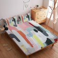 thumbnail image 2 of Bedding Set Art Style Fitted Sheet Set with Pillowcase Teen Adult Fashion Home Textiles,Queen (60"x80"), 2 of 5