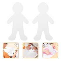 HEANUJJ 20Pcs White Cardboard Human Shapes Blank Paper Figures for School Art Projects