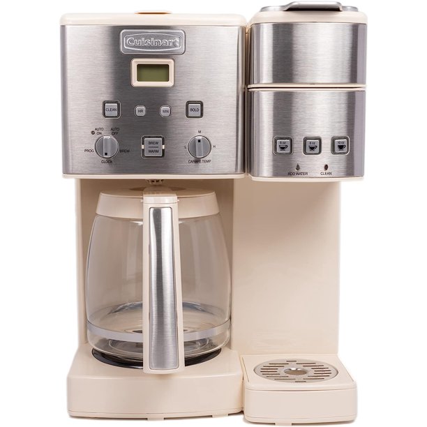 Cuisinart Single Serve + 12 Cup Coffee Maker, Offers 3Sizes 6Ounces