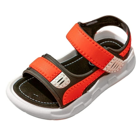 PGYmaoyi Boys Sandal Baby Boy Sandals Size 5 Boy Fashion Comfortable Beach Sandals with Soft Soles In Summer Sandals for Boys Size 5 Red 8