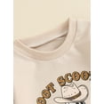 thumbnail image 6 of Infant Baby Girls Halloween Clothes Ghost Letter Long Sleeve Sweatshirt Romper Bodysuit Fall Holiday Clothes 0-24M, 6 of 8