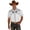 White, variant on Western Cowboy Print Short Sleeve Button Down Shirts for Men Casual Camp Shirt Classic Yoke Design Black L