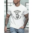 thumbnail image 1 of Camiseta deportiva de manga corta con estampado creativo "YESHUA, el León de Judá", cómoda camiseta de cuello redondo para hombre, ideal para uso diario., 1 of 6