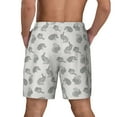 thumbnail image 4 of Balery Hand Drawn Squirrel Mens Swim Trunks Swim Shorts for Men Quick Dry Inseam Beach Shorts with Compression Liner Pocket-3X-Large, 4 of 9