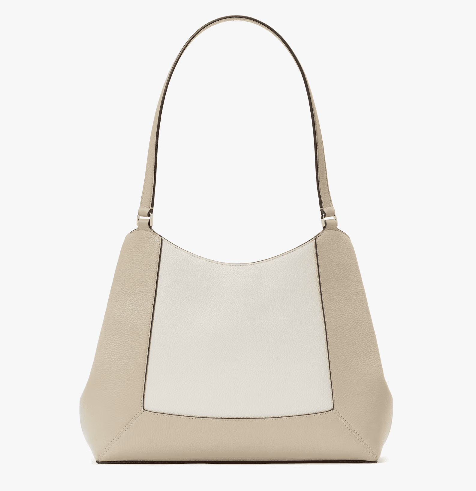 Kate Spade New York Lena Colorblock Large Triple Compartment Shoulder Bag KH439 – Pebbled Leather Tote with Zip & Snap Closure