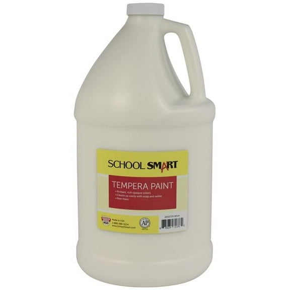 School Smart  1 gal Tempera Paint, White