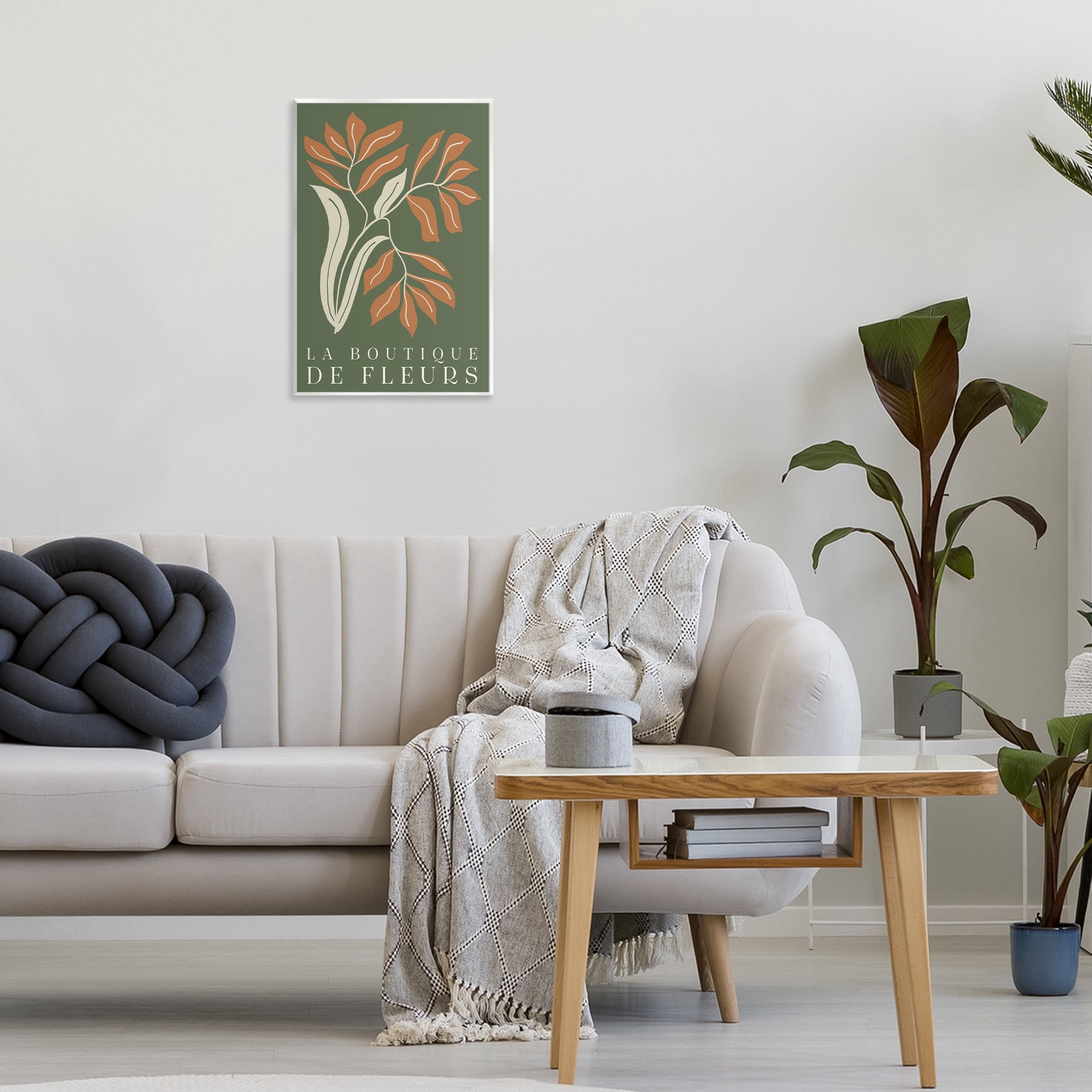 Stupell Industries Flower Shop Midcentury Minimal Wall Plaque Art, design by Emily Navas