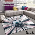 thumbnail image 2 of GZHJMY Sport Non Slip Area Rug for Living Dinning Room Bedroom Kitchen, 4' x 6'(48 x 72 Inches / 120 x 180 cm), Soccer Football Nursery Rug Floor Carpet Yoga Mat, 2 of 6