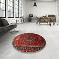 thumbnail image 4 of Ahgly Company Machine Washable Indoor Rectangle Traditional Chestnut Brown Area Rugs, 7' x 9', 4 of 7