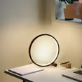 thumbnail image 3 of Labymos 25CM Round LEDs Table Lamp Modern Circular Design Nightstand Lamp Dimmable Reading Table Lamp, 3 of 8