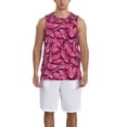 thumbnail image 6 of Rocae Pink Butterfly for Men's Basketball Jersey Lightweight and Breathable Athletic Tank Top,Quick-Drying Sports Jersey Large, 6 of 9