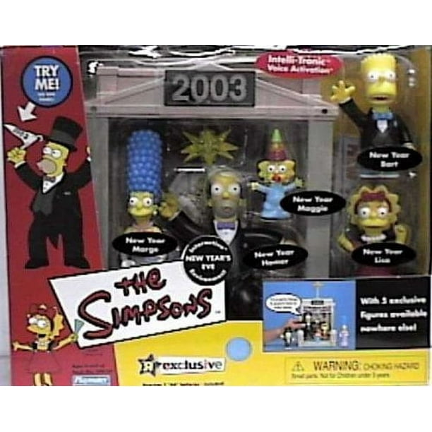 The Simpsons Monde de Printemps Environnement Interactif Veille de Nouvel An avec Exclusive Nouvelle Année Marge Homer Bart Lisa Chiffres
