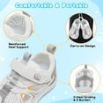 thumbnail image 3 of Barerun Toddler Sandals for Girls Boys Quicky Dry Non Slip,Wide,Breathable,Closed Toe White,7 Toddler, 3 of 9