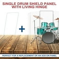 thumbnail image 5 of PENNZONI Sinlge Panel Acrylic Drum Shield w/ Deflectors & Living Hinges, 4ft Drum Screen, 5 of 13