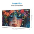 thumbnail image 2 of Salouo Bohemian Colorful Flower Woman Print Large Mouse Pad,Extended Mat Desk Pad, 3mm Thick Mice Pad Desk Mat Big Desk Pad for Work, Game, Office, Home -16 x 29.5in, 2 of 8