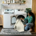 thumbnail image 5 of My Magic Carpet 5'x7' Machine Washable Non-Slip Dining Living Room Area Rug - Solid Cream, 5 of 5