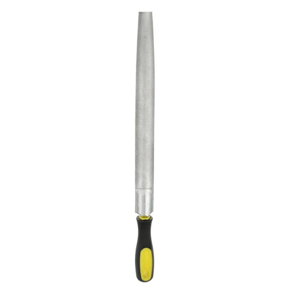 Uxcell Diamond Coated File 12 Inch 80 Grits Half Round Files Tools with Plastic Handle for Metal Glass Stone Grinding