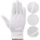 thumbnail image 2 of pares de guantes de tela de algodón, blancos, Ormromra QH-128, 2 of 3