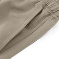thumbnail image 5 of Lovskoo Men's Casual Beach Pants Solid Color Casual Daily Outdoor Beach Lightweight Breathable Pants Khaki, 5 of 6