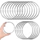 thumbnail image 1 of 15 Pack 4 Inch Loose Leaf Binder Rings Metal Paper Rings Extra Large Nickel Plated Steel Book Keych, 1 of 5