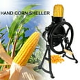 thumbnail image 3 of ECUTEE Cast Iron Handcrank Corn Sheller Manual Corn Thresher Machine with Pulley Groove, 3 of 11