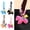 Black, variant on Lightweight Portable Keychain Chinese Characters Embroidery Horse Shape Keychain Good Luck Blessings Car Key Chain Bag Pendant