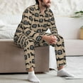 thumbnail image 7 of Sikiie Dachshund Dog Woof Mens Pajama Set, Soft Warm Long Sleeve Sleepwear, Cozy Button-Down Pjs for Men-Medium, 7 of 7