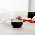 thumbnail image 3 of Bev Tek 12 oz Clear Plastic Stemless Wine Glass - 3 1/4" x 3 1/4" x 3 1/2" - 10 count box, 3 of 3