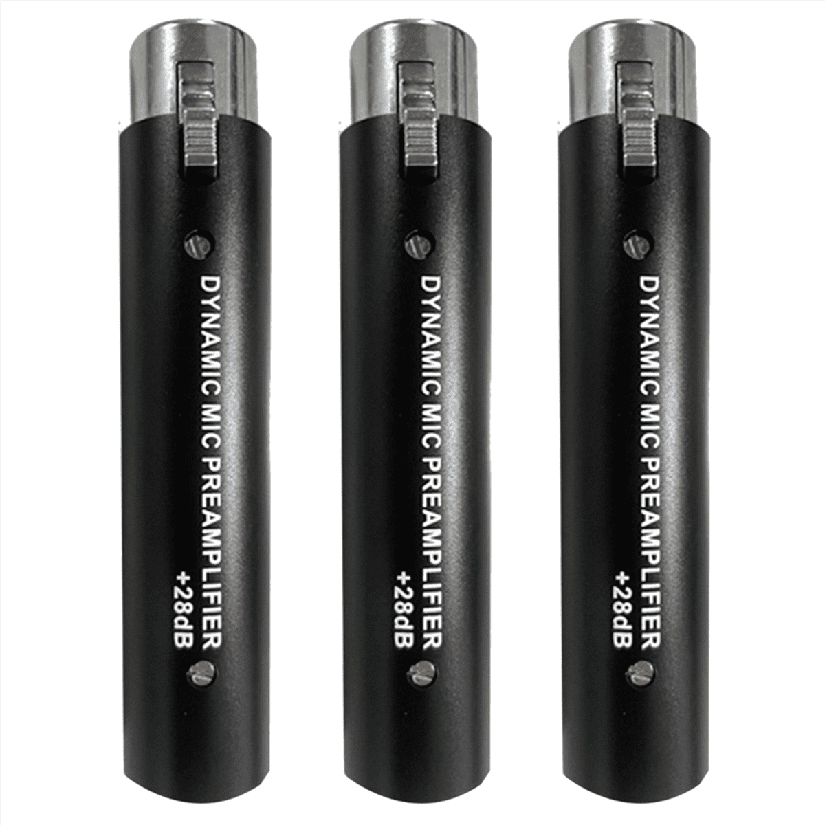 3X Microphone Preamplifier for DM1 Dynamic 28DB Gain Mic Amplifier for Dynamic and Passive Ribbon Microphones
