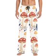 thumbnail image 7 of FORMRS Mens Pajama Pants with Pockets Sleepwear Lounge Bottoms Sizes S-2XL, White Mushroom, 7 of 7