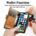 thumbnail image 2 of Decase for iPhone 16e Flip Wallet Cover,Shockproof Flip Kickstand PU Leather Case with Cash & Card Slots Holder Stand Cover, Business PU Leather Wallet Phone Case for iPhone 16e,Lightbrown, 2 of 11