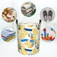 thumbnail image 4 of XMXT Collapsible Laundry Basket, Lemon Fruit Watercolor Print Waterproof Laundry Hampers Storage Baskets Dirty Clothes Hamper, 40L, 4 of 8