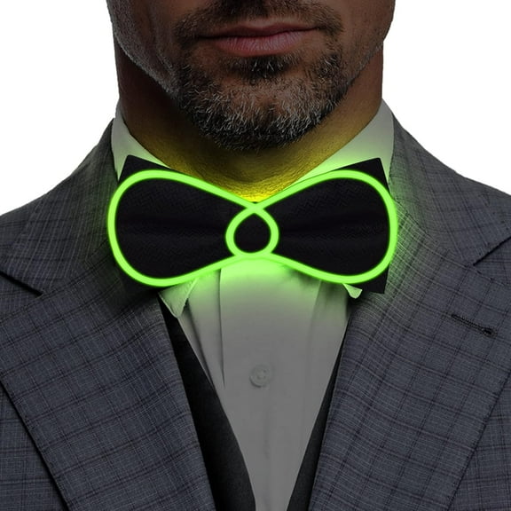 LED Bow Tie Light Up Bow Tie LED Bow Tie Adjustable Light Up Bow Tie, Novelty Bow Tie Party Glowing LED Tie