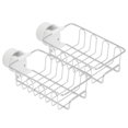 thumbnail image 1 of Étagère de Stockage de Robinet, 2pcs Robinet de Stockage Rack Éponge Évier Organisateur Design Exquis, 1 of 12