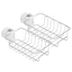 thumbnail image 5 of Estante de almacenamiento para grifo, organizador Caddy de fregadero de acero inoxidable, soporte de almacenamiento de jabón para cocina y baño, 2 uds., 5 of 8