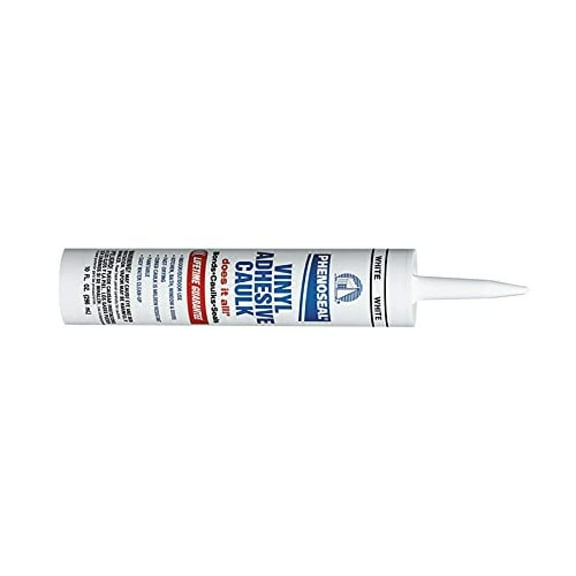 Bilot 00005 12 Pack White Phenoseal Does It All Vinyl Adhesive Caulk 10-Ounce