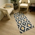 thumbnail image 7 of Rug Branch Contemporary Boho  Blue Grey Indoor Doormat Rug - 2x5, 7 of 7
