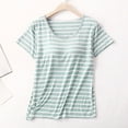 thumbnail image 2 of Women's Comfortable Short Sleeve T-Shirt with Built-In Bra Support Soft Breathable Casual Top for Everyday Wear, 2 of 7