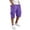 41Purple204, variant on WERYOUNG Cargo Shorts For Men Solid Color Elastic Waist Casual Summer Athletic Shorts With Pockets For Outdoor Sports Versatile Bottoms L