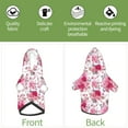 thumbnail image 6 of Honeii Peonies And Roses Print Small Dog Hoodies Pet Hooded Sweatshirts Fall Winter Puppy Cat Sweaters Warm Clothes for Small Dogs Outfits Costume-X-Large, 6 of 7