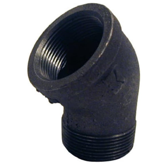 B-S4502 0.25 in. Black 45 Street Elbow